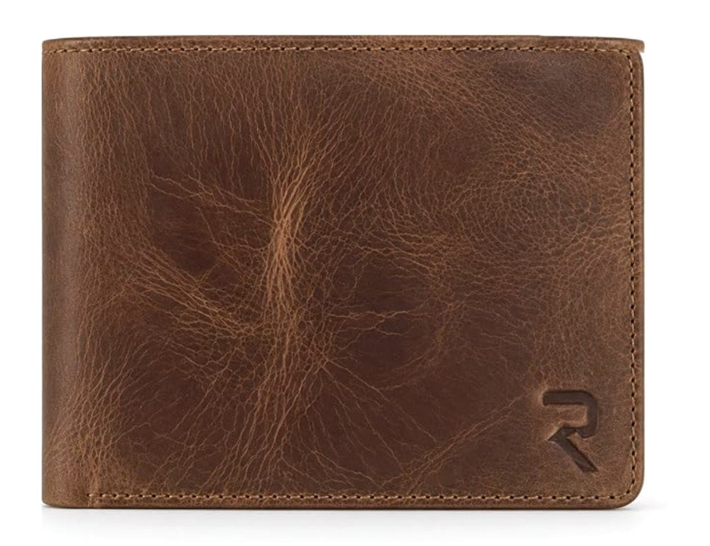 RAVEO Coin Pocket Bifold Wallet in Tan