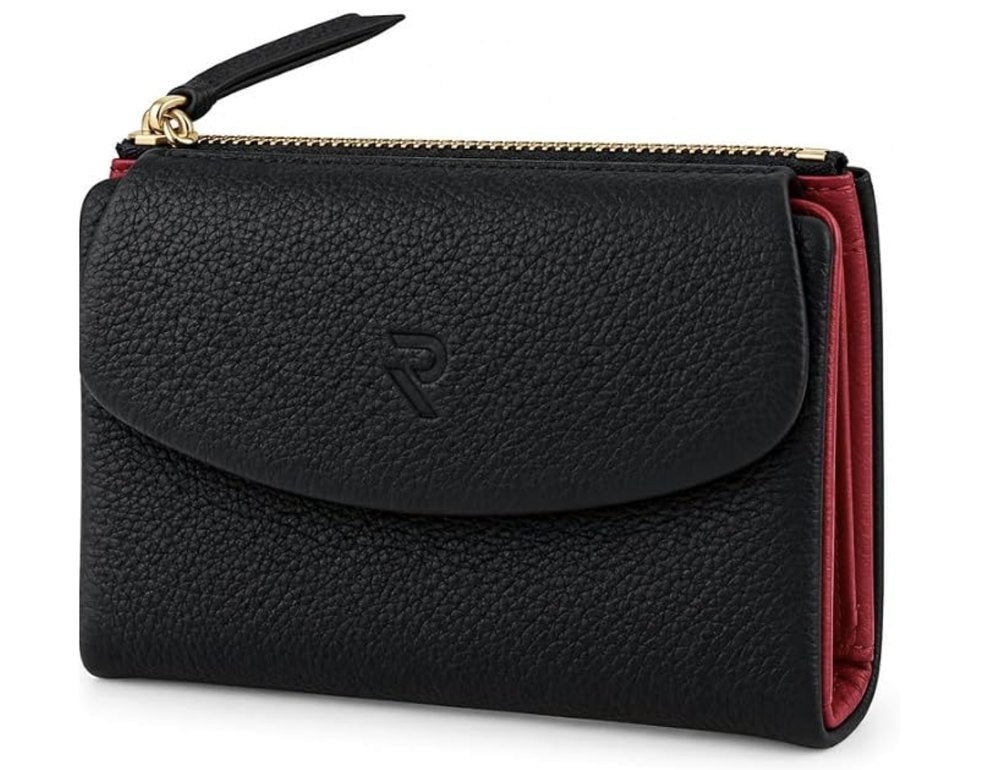 RAVEO Compact Flap Wallet in Black