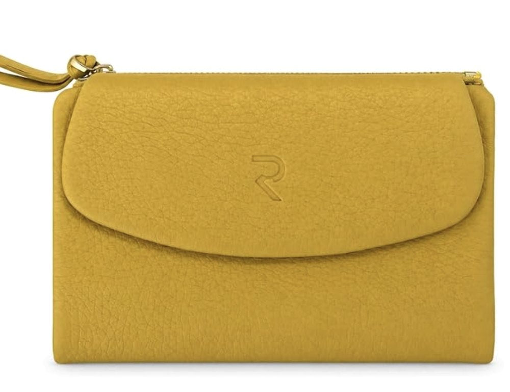 RAVEO Compact Flap Wallet in Mustard