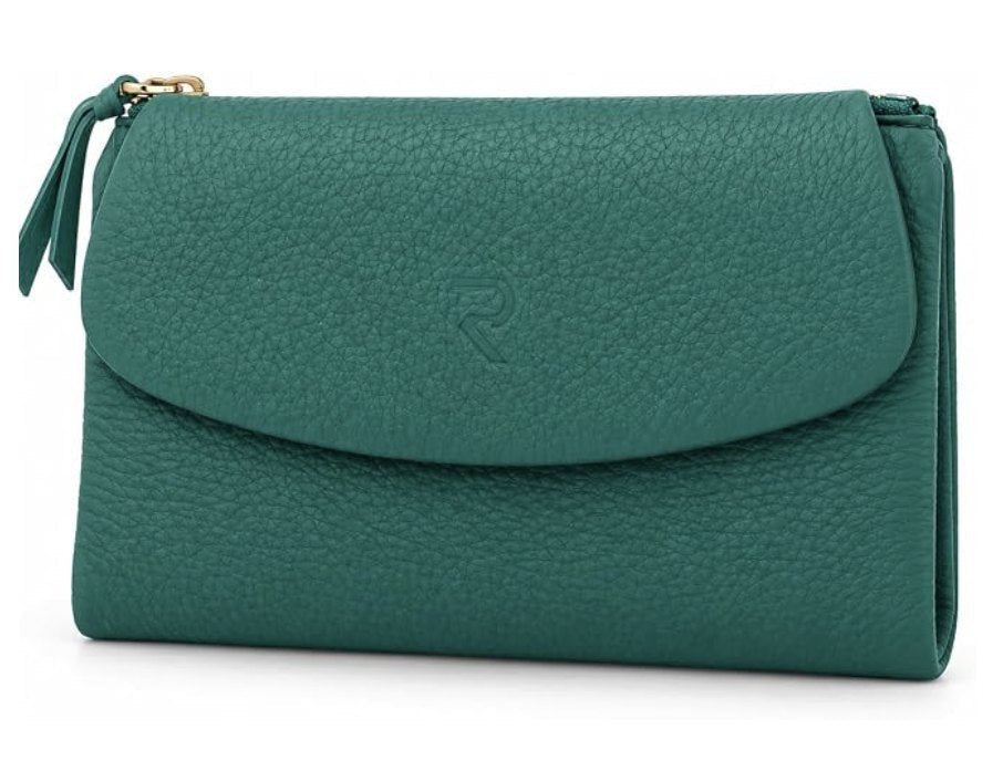 RAVEO Compact Flap Wallet in Teal