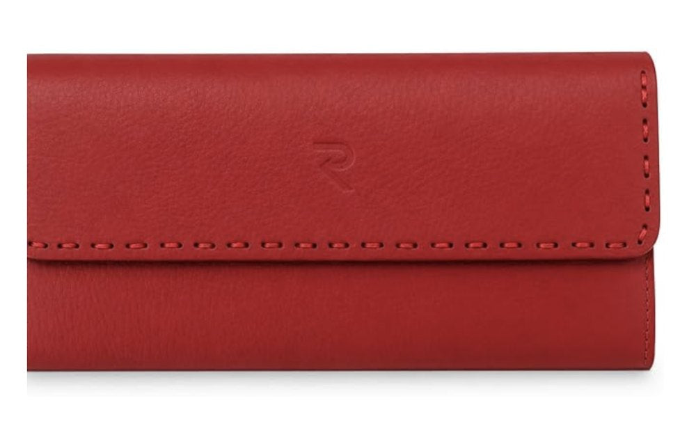 RAVEO Continental Flap Wallet in Red