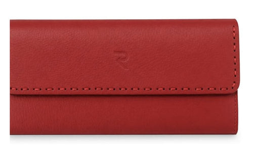 RAVEO Continental Flap Wallet in Red