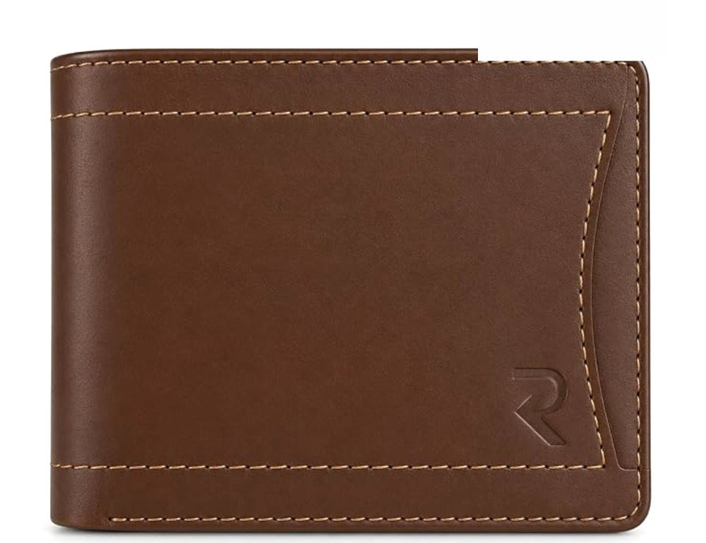 RAVEO Contour Stitch Wallet in Brown