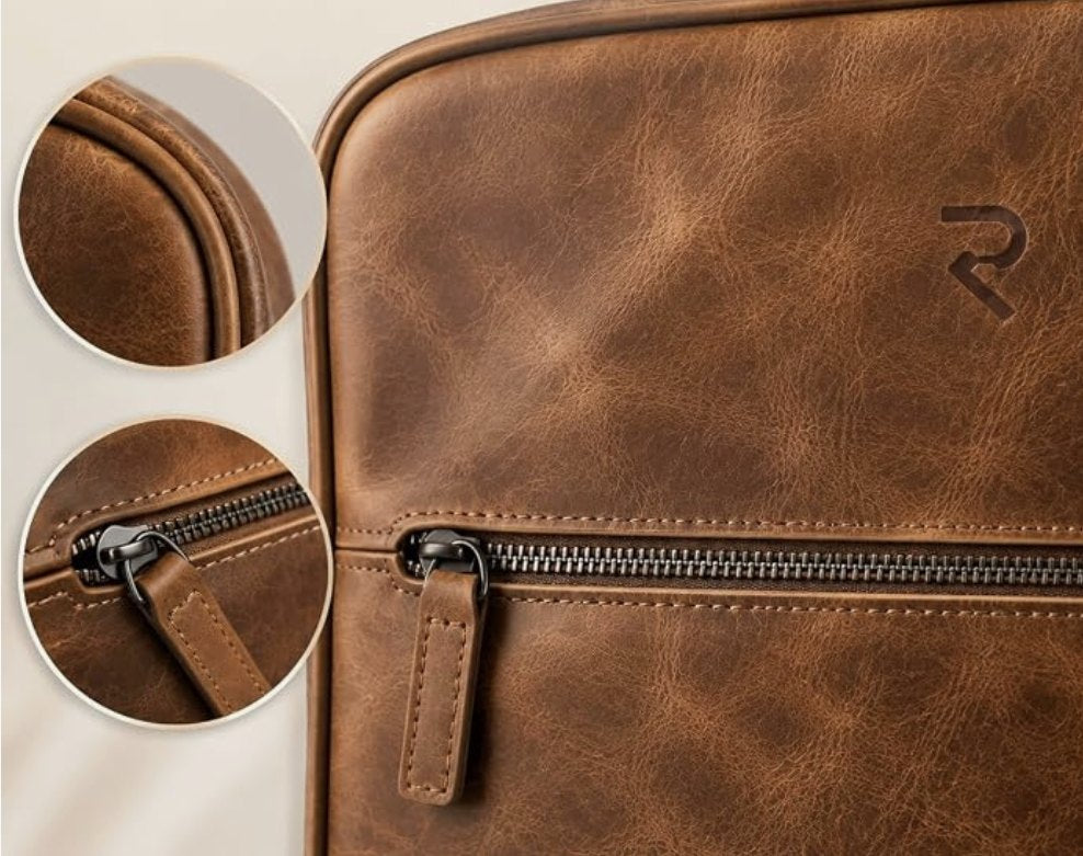 RAVEO Convertible Leather Backpack – detail