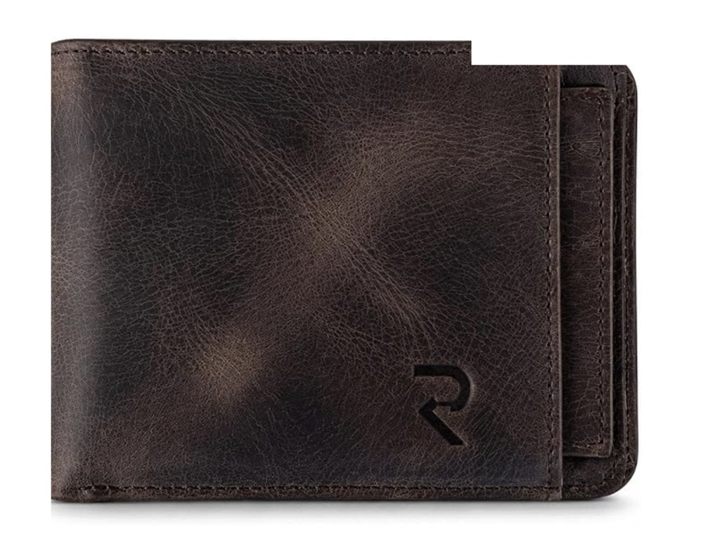 RAVEO Duo Bifold Wallet in Dark Brown