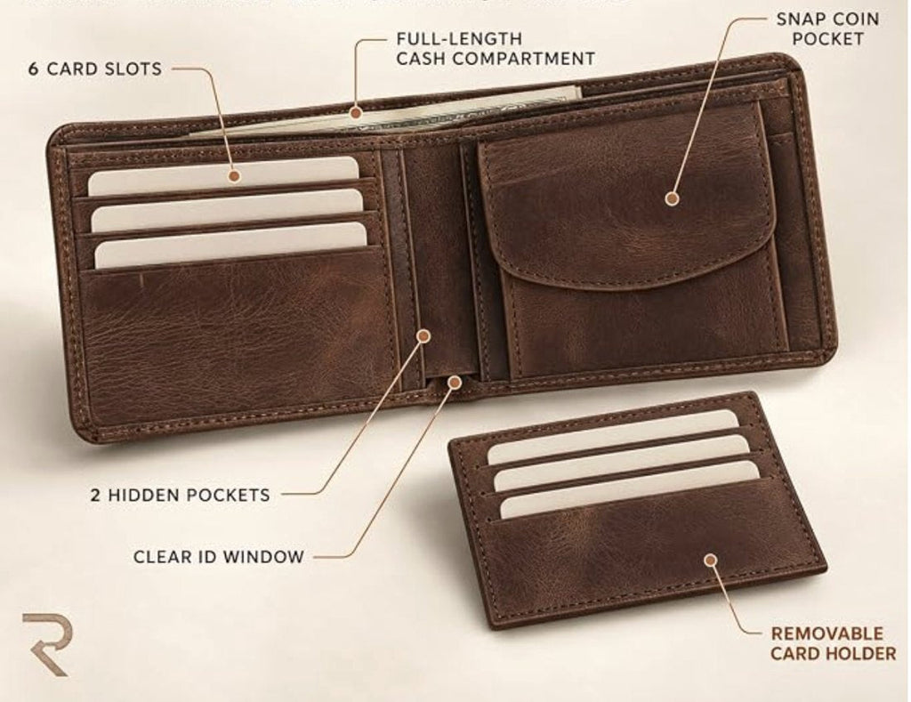 RAVEO Duo Bifold Wallet – inside
