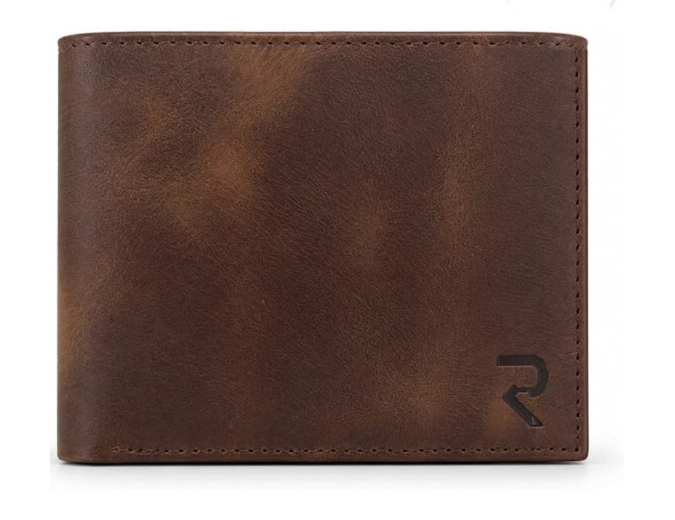 RAVEO Flip-ID Bifold Wallet in Brown