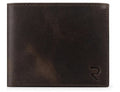 RAVEO Flip-ID Bifold Wallet in Dark Brown