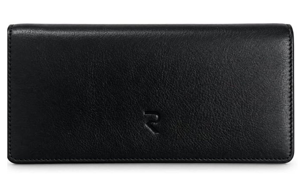 RAVEO Long Wallet with Finger Strap in Black