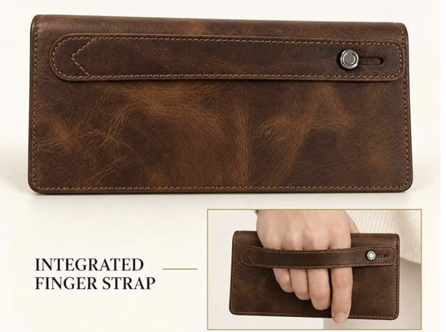 RAVEO Long Wallet with Finger Strap – strap