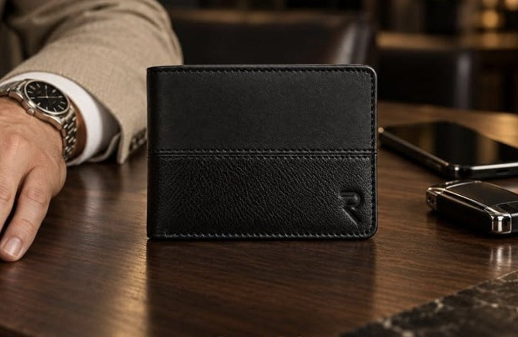 RAVEO Two-Tone Black Bifold – lifestyle